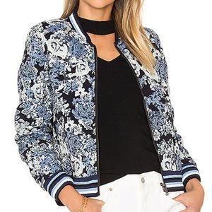 BLANKNYC floral bomber reversible jacket